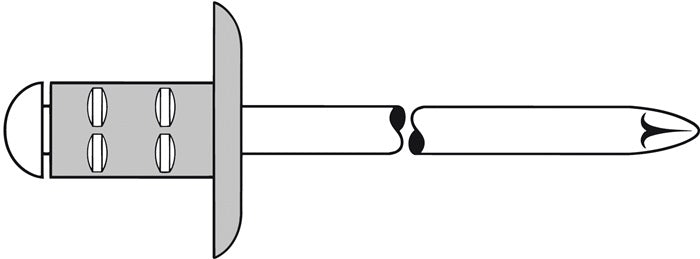 GESIPA rivet aveugle PolyGrip® tige de rivet dxl 4,8 x 17 mm K16 (4000813764)