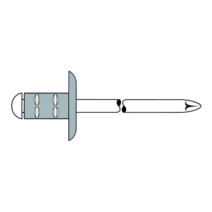 GESIPA Blindniet PolyGrip® Nietschaft d x l 3,2 x 8 mm K9,5 ( 4000813560 )