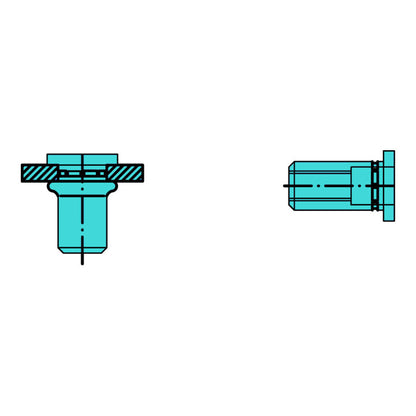 GESIPA écrou à rivets aveugles PolyGrip® tige de rivet dxl 7 x 13,5 mm M5 (4000813828)