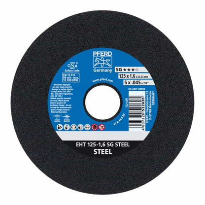 Disque à tronçonner PFERD SG STEEL D125x1,6mm droit (4000841353)