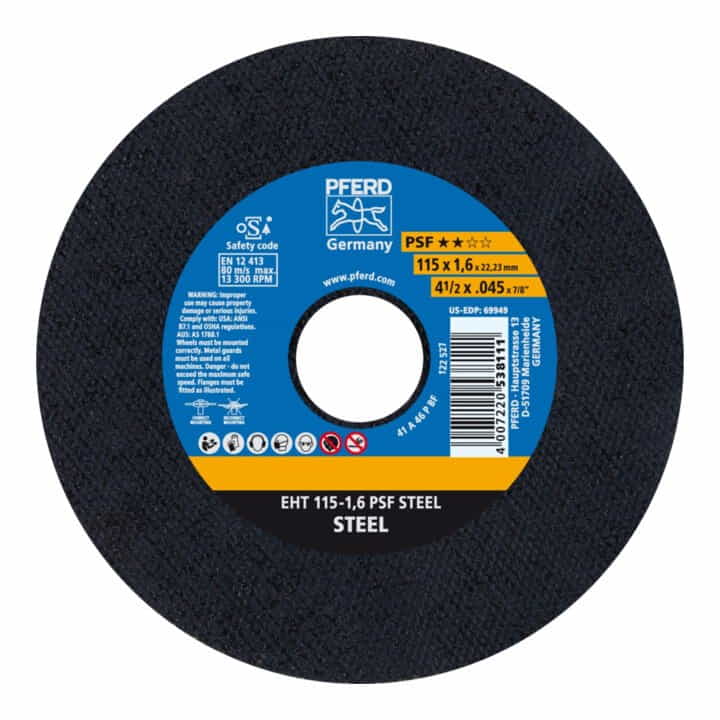 PFERD disque à tronçonner PSF STEEL D180x1,6mm droit (4000843071)