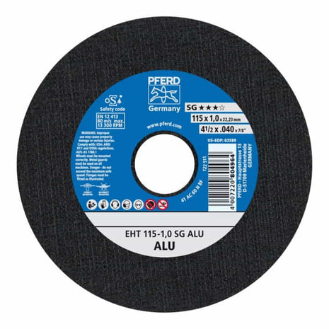 Disque à tronçonner PFERD SG ALU D125x1,6mm droit (4000843079)