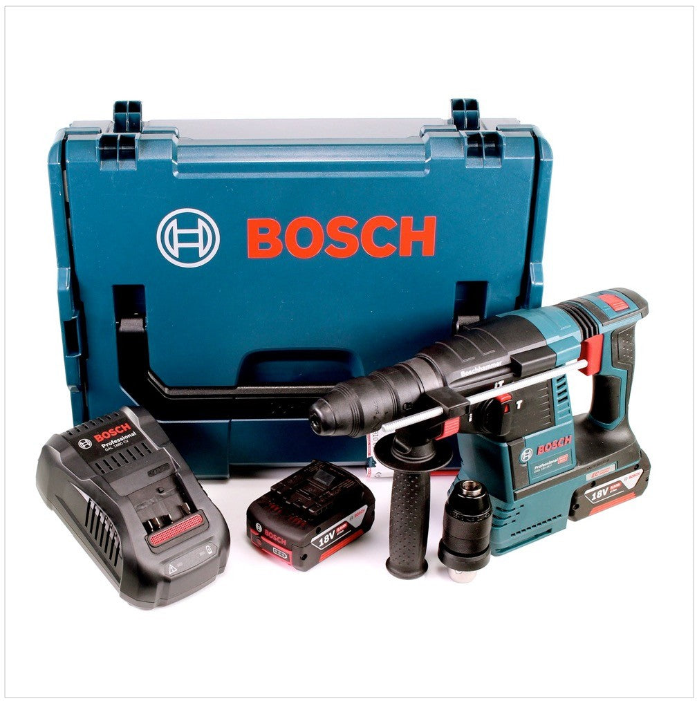 Bosch GBH 18V-26 F Akku Bohrhammer 18V 2,6J brushless SDS plus + 2x Akku 5,0Ah + Schnellladegerät + L-Boxx - Toolbrothers