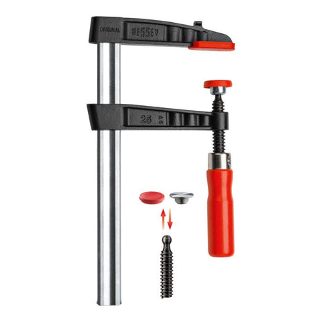 BESSEY abrazadera de tornillo de hierro maleable TG luz 400 mm proyección 175 mm (4000831412)