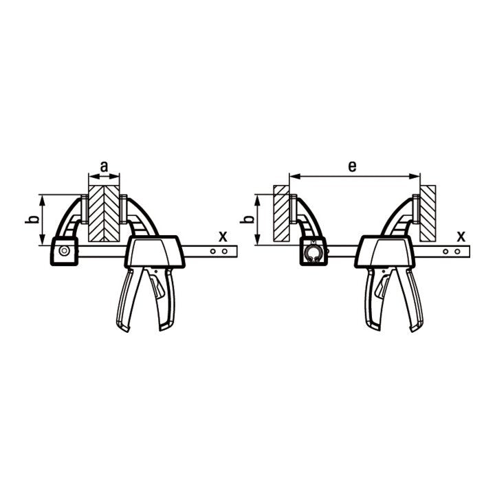 Pince à une main BESSEY EZS portée 450 mm (4000831448)