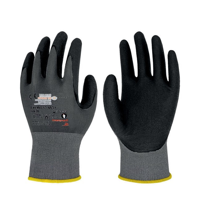 HONEYWELL Handschuhe FlexMech 663+ Größe 10 grau/schwarz ( 8000755424 )