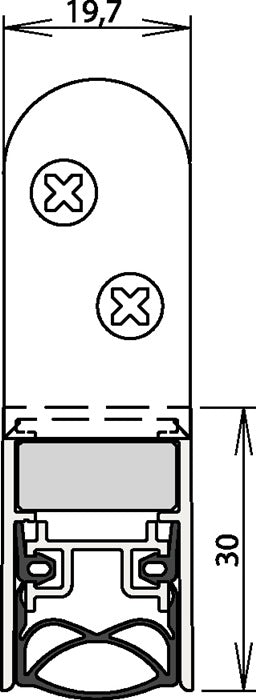 ATHMER Türdichtung Schall-Ex® Ultra WS 1-290 2-seitig Länge 1208 mm ( 3327023008 )