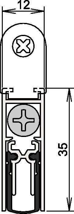 ATHMER Türdichtung Doppeldicht® M-12/35 1-392 1-seitig Länge 958 mm ( 3327023066 )