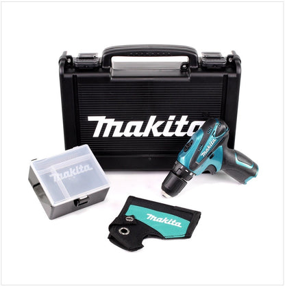 Makita DF 330 10,8 V Akku Bohrschrauber Solo im Koffer + Behälter für Zubehör und Holstertasche - Toolbrothers