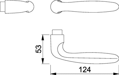 HOPPE Türdrückerpaar Verona 1510 Aluminium F1 ( 3000252585 )