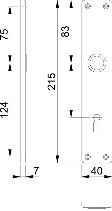 HOPPE Langschildpaar 202SP F2 / neusilberfarbig F2 ( 3000252125 )