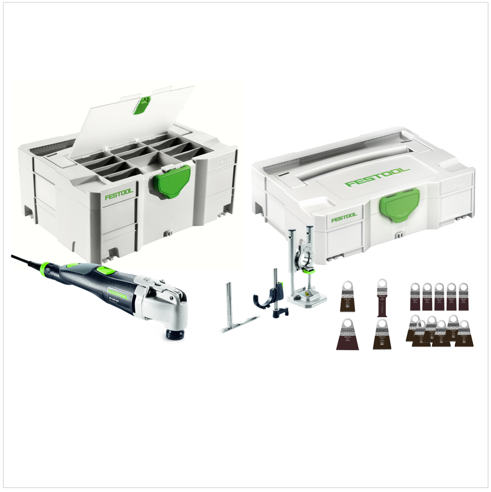 Festool OS 400 EQ Set Oszillierer VECTURO 400W ( 563001 / 202865 ) im Systainer + 18x Sägeblatt - Toolbrothers