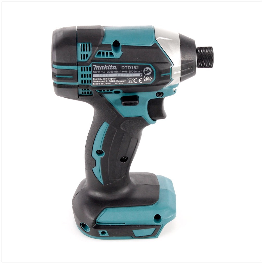 Makita DTD 152 RA1 Akku Schlagschrauber 18 V 165 Nm 1/4" + 1x Akku 2,0 Ah + Ladegerät + Tasche - Toolbrothers