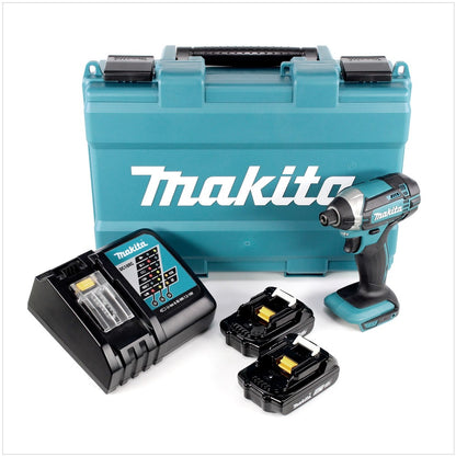 Makita DTD 152 RAE Akku Schlagschrauber 18 V 165 Nm 1/4" + 2x Akku 2,0 Ah + Ladegerät + Koffer - Toolbrothers