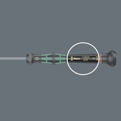 WERA Elektronik-Feinmechanik-Schraubendreher 2035 1,2 mm Klingenlänge 40 mm ( 4300001761 )