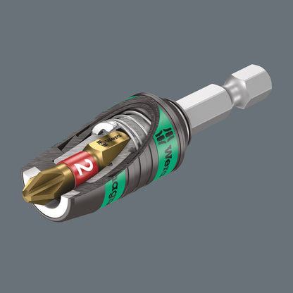 WERA Bithalter 887/4 RR Rapidaptor 1/4 ″ F 6,3 1/4 ″ C 6,3 + E 6,3 ( 4000829612 )