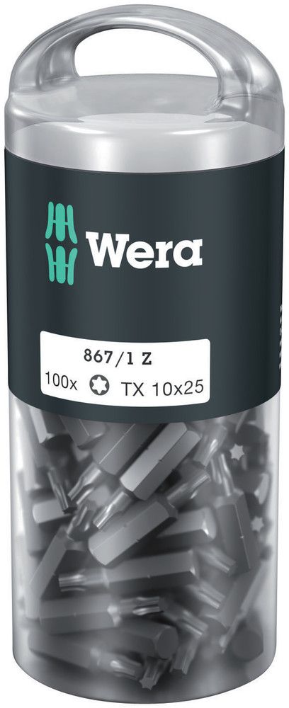 WERA Bitgroßpackung 867/1 Z 1/4 ″ T 10 Länge 25 mm ( 4000822272 )