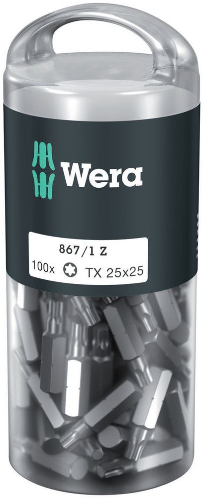 WERA Bitgroßpackung 867/1 Z 1/4 ″ T 25 Länge 25 mm ( 4000822273 )