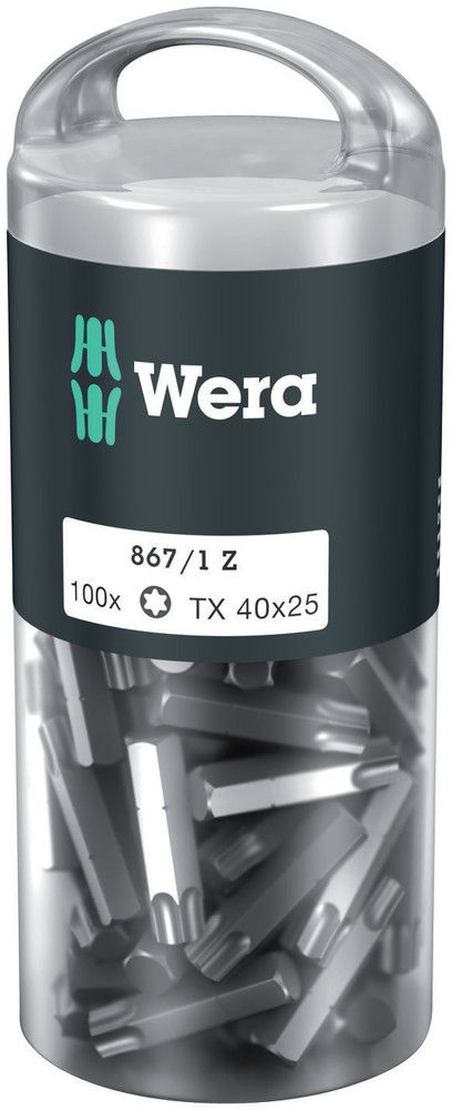 WERA Bitgroßpackung 867/1 Z 1/4 ″ T 40 Länge 25 mm ( 4000822274 )