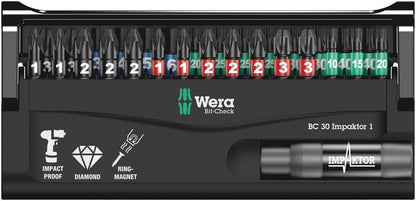 WERA Bitsortiment Bit-Check 30 Impaktor 1 30-teilig ( 4000829047 )