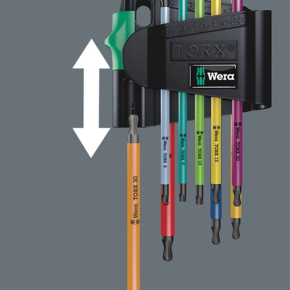 WERA Winkelschraubendrehersatz 967 SPKL 9-teilig T8 - T40 ( 4000825553 )