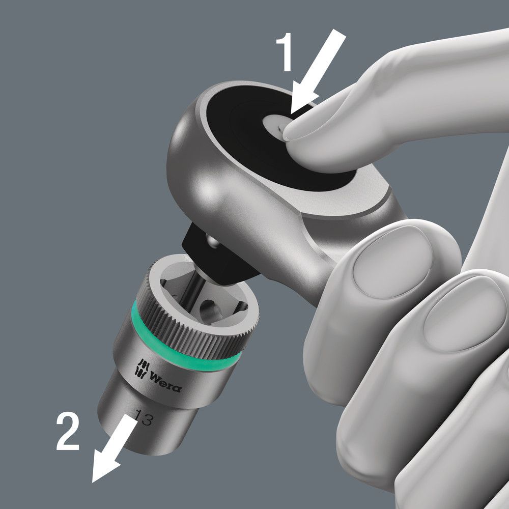 WERA Steckschlüsselsatz Zyklop Metal 8100 SB 7 29-teilig 3/8 ″ ( 4000821654 )