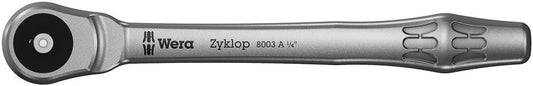 WERA cliquet traversant Zyklop Poussoir métallique 1/4″ 38 dents (4000821536)