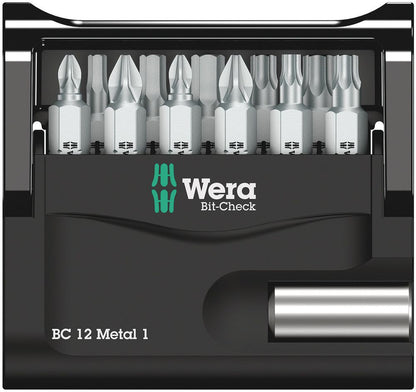 WERA Bitsortiment Bit-Check 12 Metal 1 12-teilig ( 4000829036 )