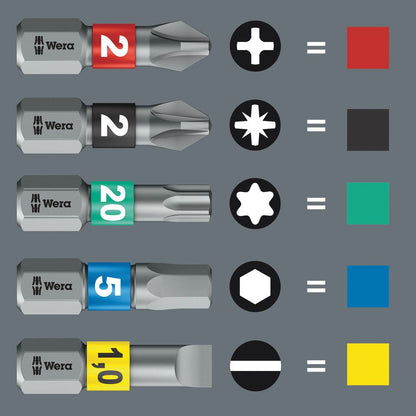 WERA Magazinbithalter KK 20 Tool Finder 1 8-teilig ( 4000829736 )