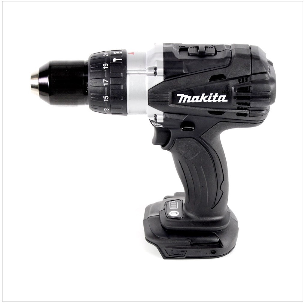 Makita DHP 458 RF1JB Akku Schlagbohrschrauber 18 V 91Nm Schwarz im Makpac + 1x 3,0 Ah Akku + Ladegerät - Toolbrothers