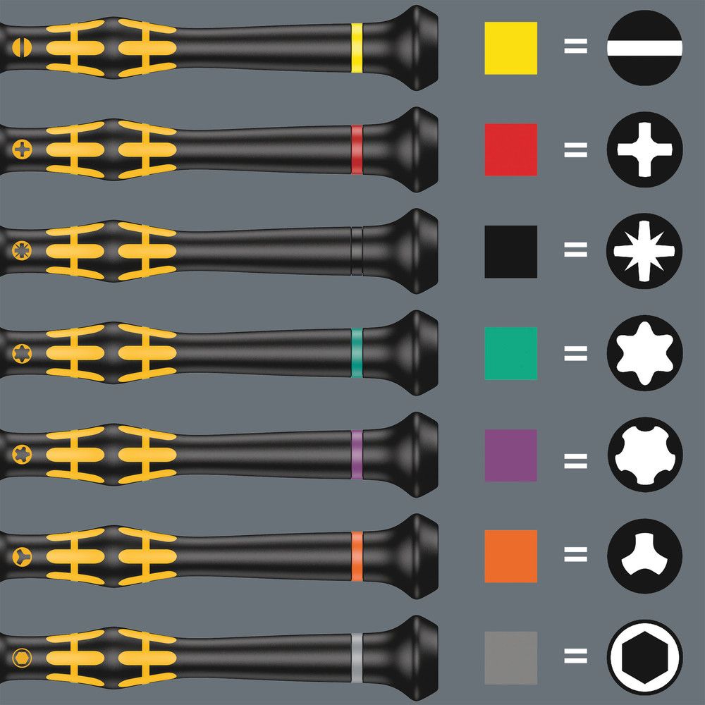 WERA jeu de tournevis de précision Kraftform Micro ESD Big Pack 1 25 pièces (4000828033)