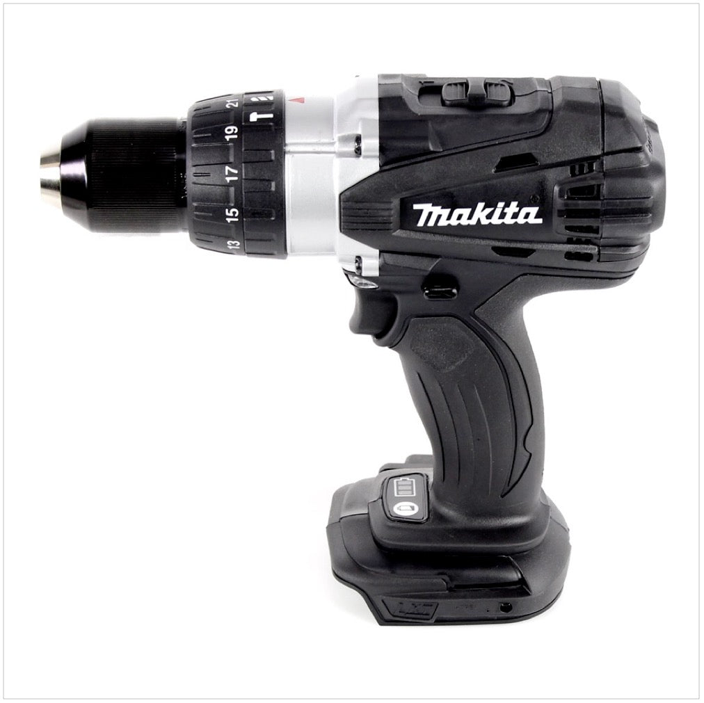 Makita DHP 458 RM1JB Akku Schlagbohrschrauber 18 V 91Nm Schwarz im Makpac + 1x 4,0 Ah Akku + Ladegerät - Toolbrothers