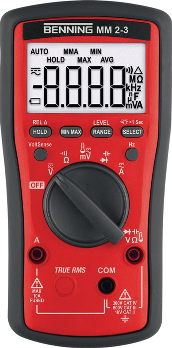 BENNING Multimeter MM 2-3 0,1 mV-1000 V AC, 0,1 mV-1000 V DC ( 4000828965 )