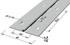 PG Stangenscharnier Scharnierbreite offen 32 mm Materialstärke 0,7 mm ( 3000272007 )