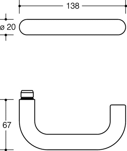 HEWI Rosettengarnitur 111R01.130 Kunststoff 97 ( 3000205233 )