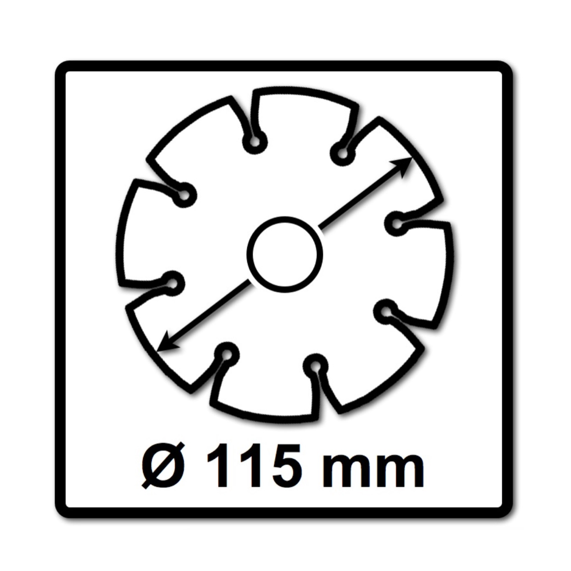 WellCut Diamant Trennscheibe 115x22,2mm Universal turbo ( 888 - 115 / 22 ) - Toolbrothers