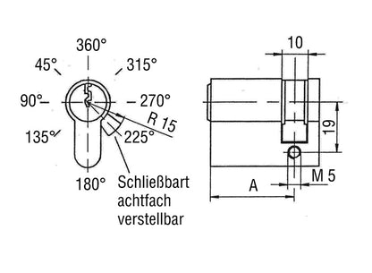 BKS Profilhalbzylinder 8900 27/10 mm ( 3000251975 )