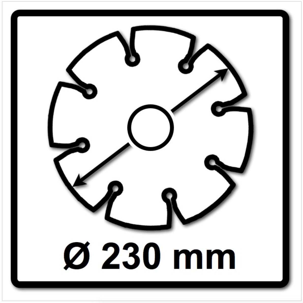 WellCut Diamond Blade Diamant Trennscheibe 230 x 22,2 mm Application Continuous ( 555 230 / 22 ) - Toolbrothers