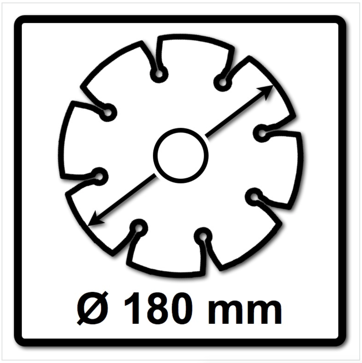 WellCut Diamond Blade Diamant Trennscheibe 180 x 25,4 mm Profi Continuous (555 - 180 / 25) - Toolbrothers