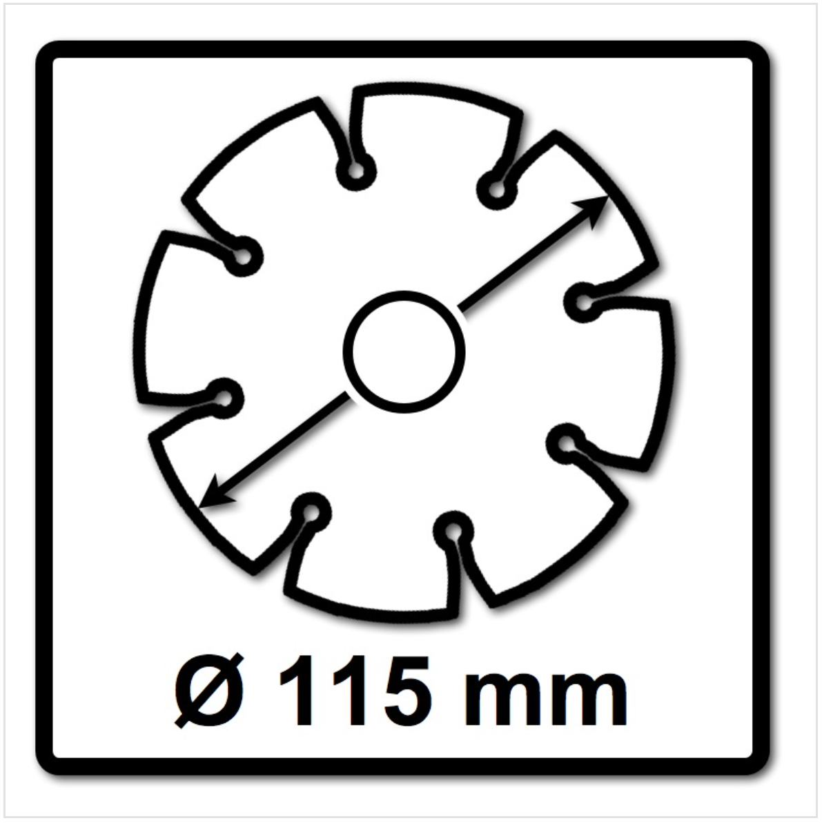 WellCut WP 60115 - 10 Stück Schleifscheiben 115mm Körnung 60 Fächerscheiben Schleifmopteller - Toolbrothers