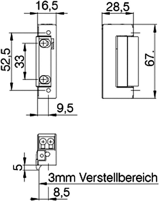 DENI Elektrotüröffner 20141 6-12 V AC/DC ( 3000215036 )