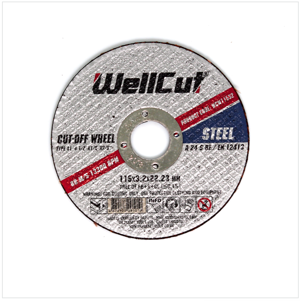 WellCut WCM 11532 - 10 Stück Trennscheiben 115 mm für Metalle - Toolbrothers