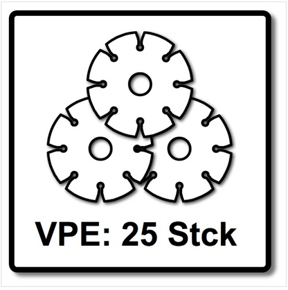WellCut WCM 12510 - 25 Stück Trennscheiben 125 mm für Metalle, Stahlblech, Edelstahl - Toolbrothers