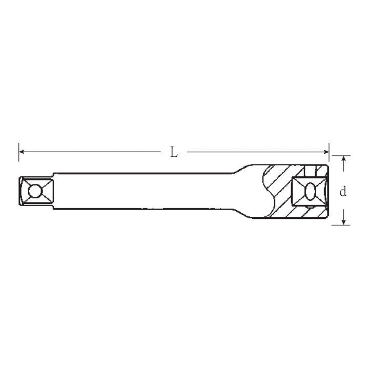 STAHLWILLE Verlängerung 405 1/4 ″ Länge 150 mm ( 4000826264 )