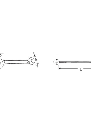 STAHLWILLE Doppelmaulschlüssel MOTOR 10 4 x 5 mm Länge 100 mm ( 4000826141 )