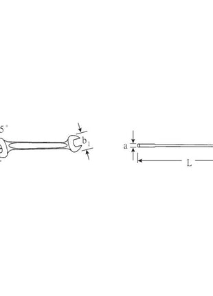 STAHLWILLE clé à fourche double MOTEUR 10 13 x 17 mm longueur 205 mm (4000826155)