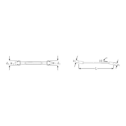 STAHLWILLE Doppelringschlüssel OPEN-RING 24 11 x 13 mm 170 mm ( 4000826108 )