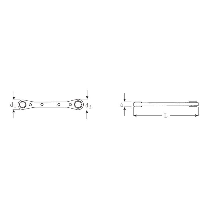 STAHLWILLE Ratschenringschlüssel 25 10 x 11 mm ( 4000826136 )