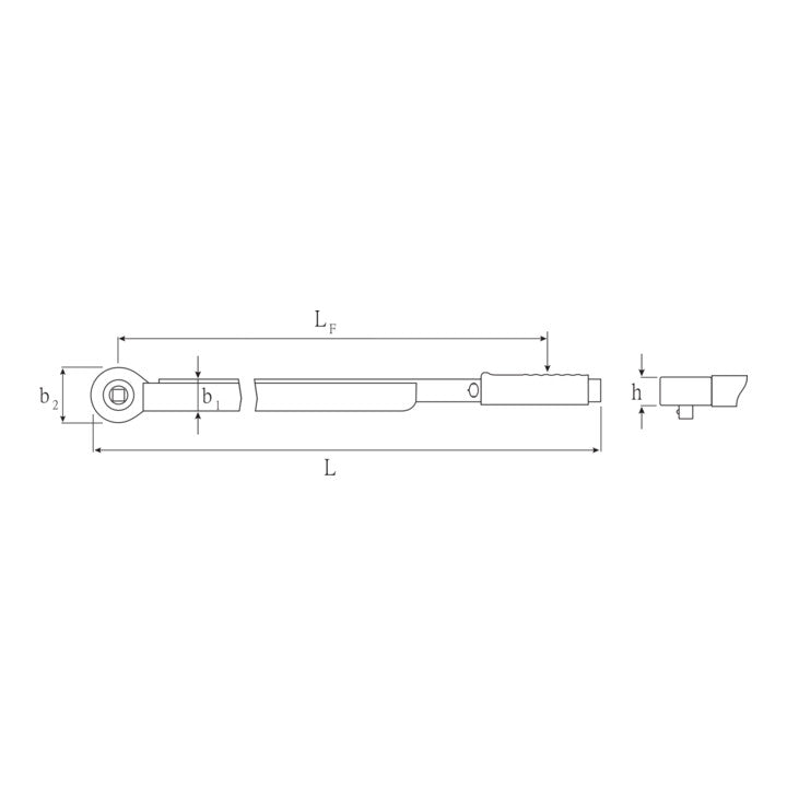 STAHLWILLE Drehmomentschlüssel 721NF/80 3/4 ″ 160 - 800 Nm ( 4000826511 )