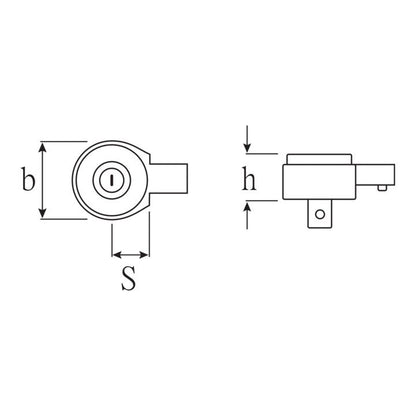 STAHLWILLE Einsteckumschaltknarre 735/40 3/4 ″ 14 x 18 mm ( 4000826586 )